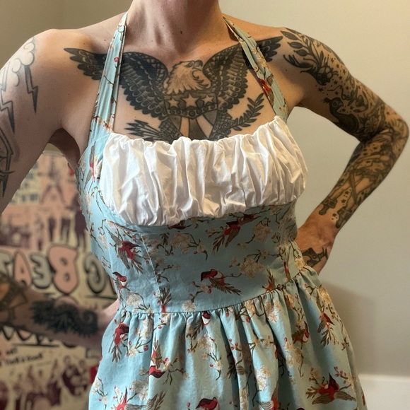 Bernie Dexter Novelty Print Dress L - Picture 6 of 7